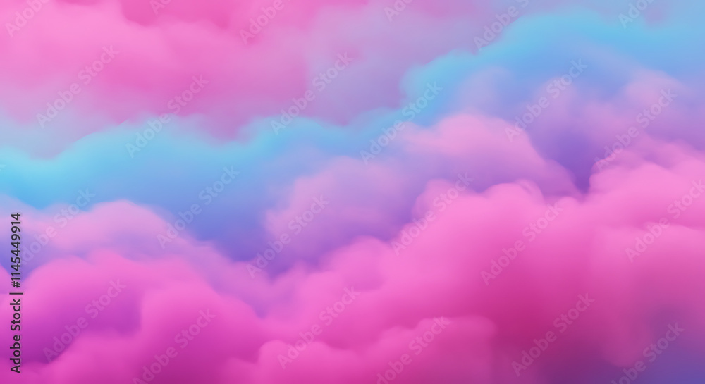 Dreamy Pink Blue Cloudscape Soft Abstract Background Dreamy Pink Blue Cloudscape Soft Abstract Background