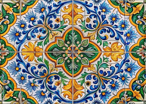 Minimalist Symmetrical Hand-Inked Tile Design AI Art