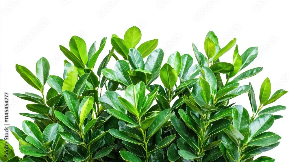 Fototapeta premium Lush Green Foliage Tropical Plant Nature Background Leaves Texture Greenery Garden Plantlife Image