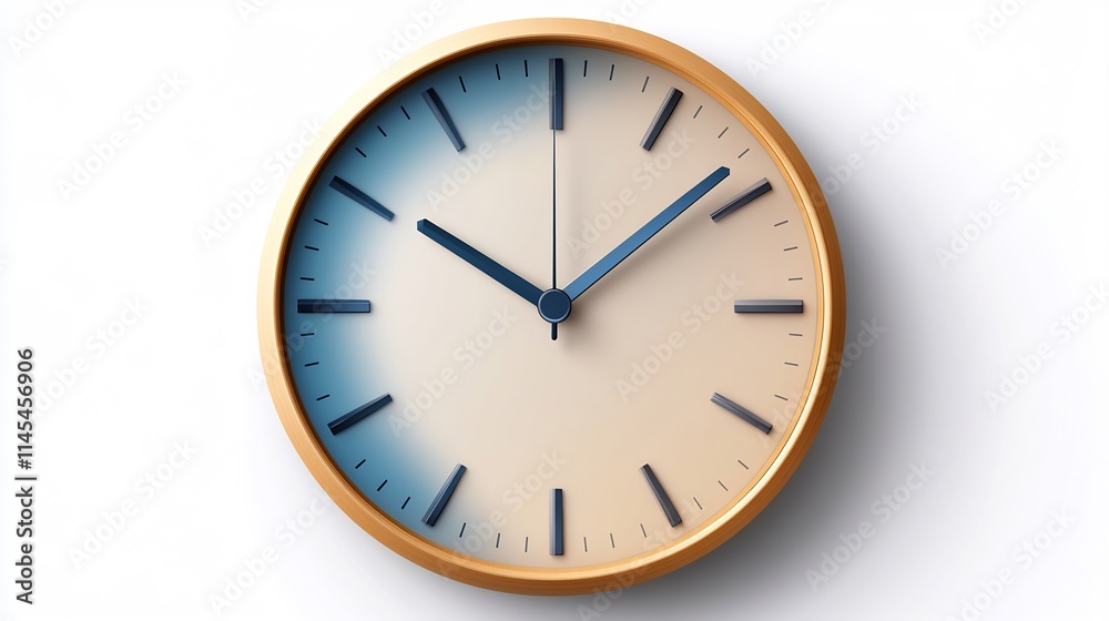Modern and sleek clock icon isolated on a transparent background for time management scheduling and reminder apps Modern and sleek clock icon isolated on a transparent background for time management scheduling and reminder apps