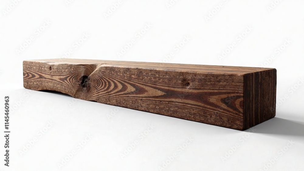 Rustic Wooden Beam, Home Decor, Interior Design, Dark Finish, Natural Material