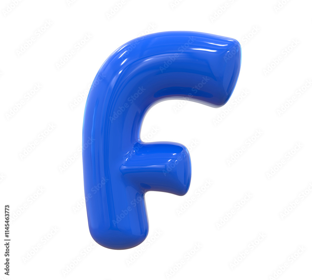 Blue Letter F Blue Letter F