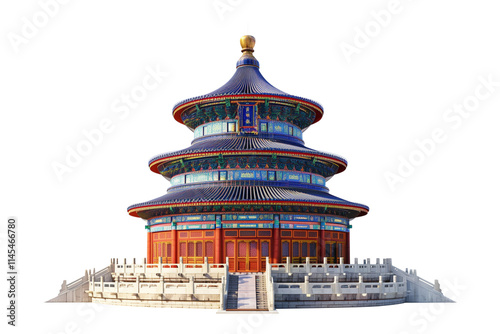 temple of heaven China on isolate transparent background PNG