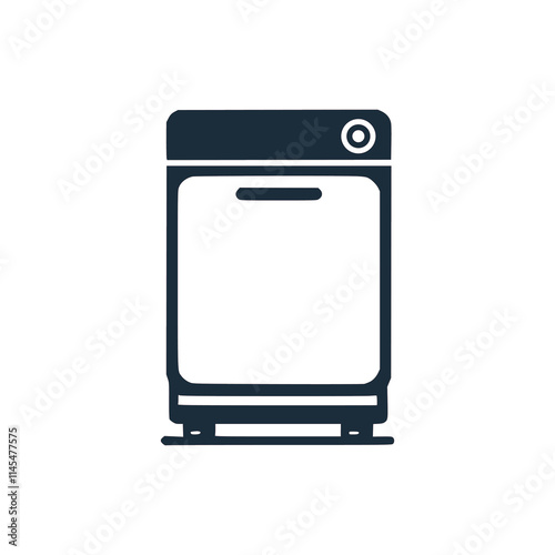 dishwasher machine technology logo vector illustration template design