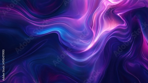 Wallpaper Mural Abstract Purple and Blue Swirling Wave Design Torontodigital.ca
