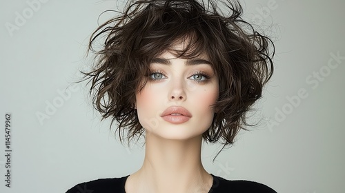 Edgy disconnected undercut with textured waves a chic hair transformation in a modern salon setting captured from an artistic perspective