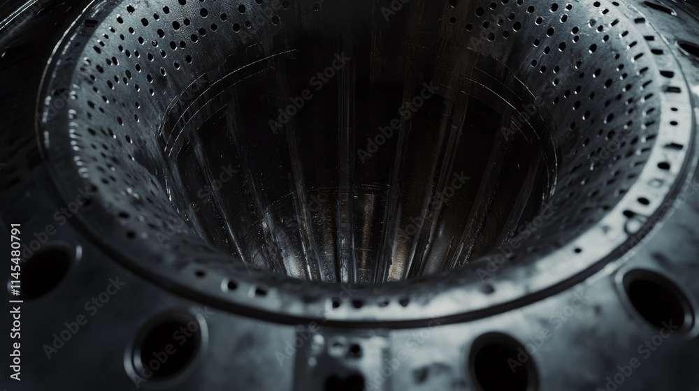 Rocket engine combustion chamber details captured in high resolution Rocket engine combustion chamber details captured in high resolution