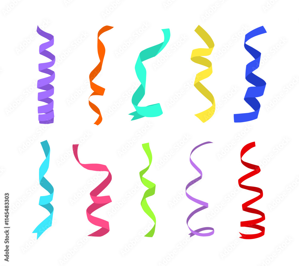 Curl Party Ribbon Confetti Colection Curl Party Ribbon Confetti Colection