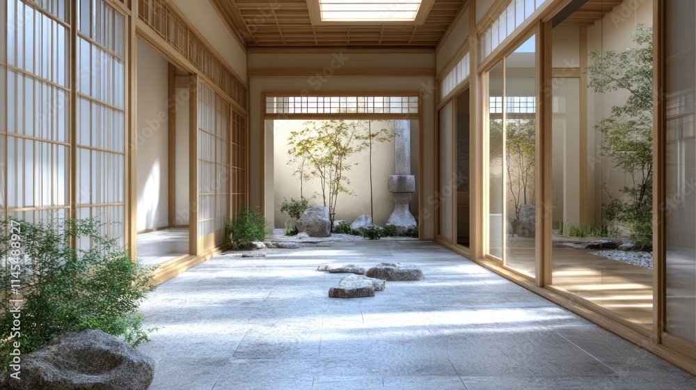 Serene Japanese Zen Garden Interior Design Serene Japanese Zen Garden Interior Design