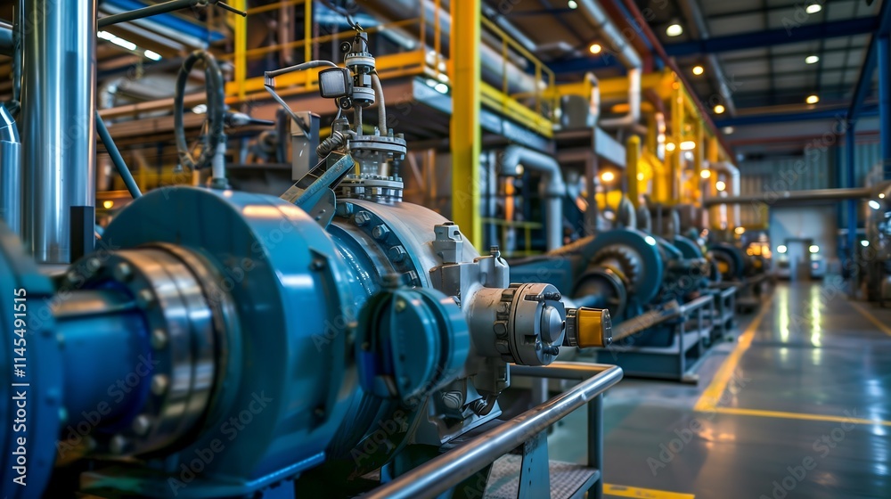 heavy machinery at industrial production plant heavy machinery at industrial production plant