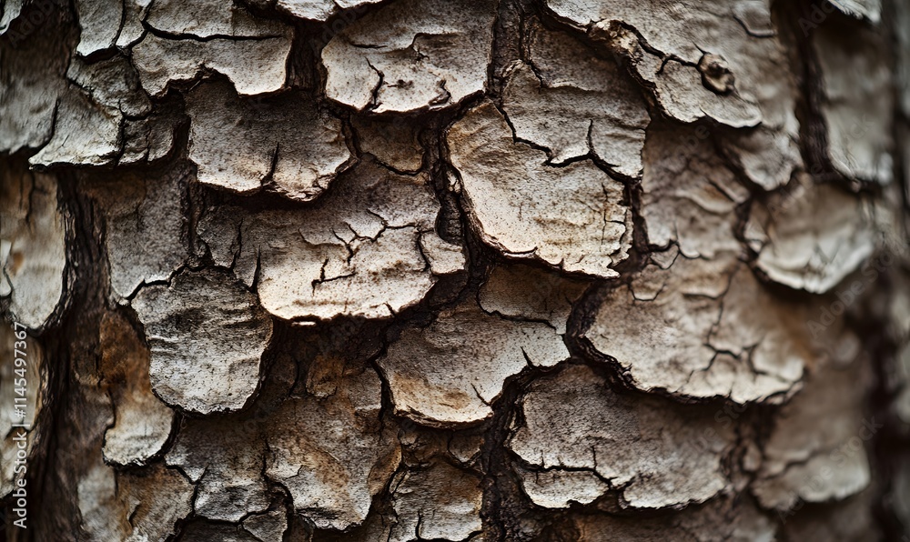 Close-up of textured tree bark with cracked, scaly pattern. Close-up of textured tree bark with cracked, scaly pattern.