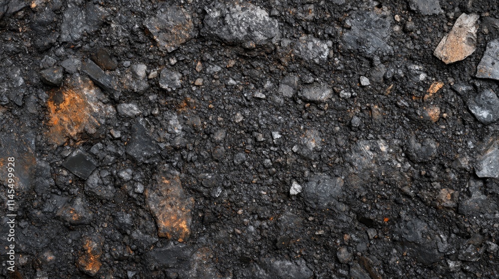 Intricate closeup, exploring the textural depths of a dark brown and black surface Intricate closeup, exploring the textural depths of a dark brown and black surface