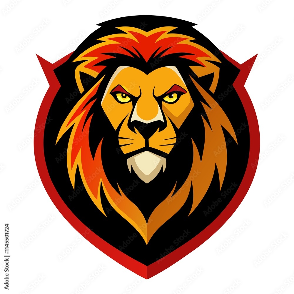 Obraz premium lion head vector