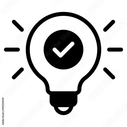 Creative Light Bulb Icon for Ideas
