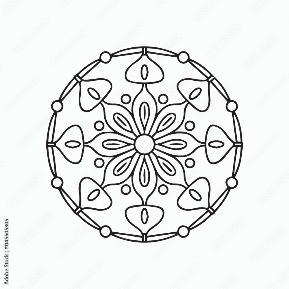 mandala line art mandala line art