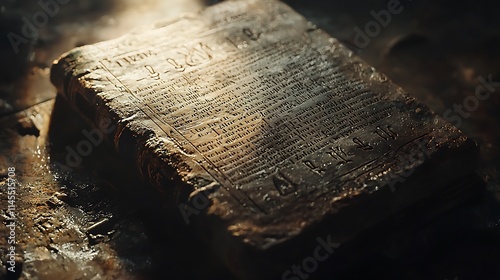 A book with a lot of writing on it