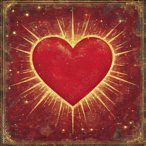 Radiant Heart A Celestial Love Symbol