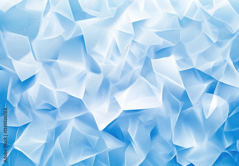 Obraz premium Soft Blue Abstract Background Featuring Crumpled Texture with Light Reflections and Gradients for Creative and Modern Designs