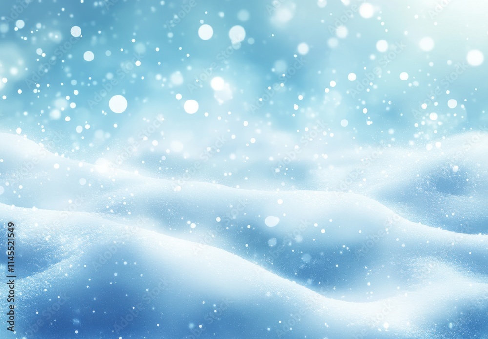 Soft Snowy Landscape under Gentle Blue Light with Falling Snowflakes Creating a Dreamy Winter Wonderland Atmosphere for Seasonal and Holiday Themes Soft Snowy Landscape under Gentle Blue Light with Falling Snowflakes Creating a Dreamy Winter Wonderland Atmosphere for Seasonal and Holiday Themes