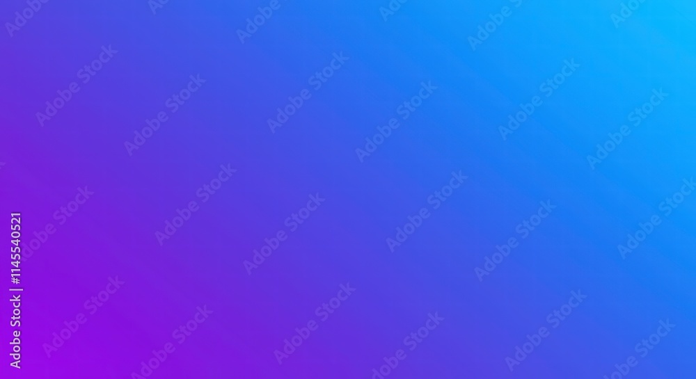 Fototapeta premium Blue and Purple Gradient Background: A seamless, ethereal background gradient transitions from vibrant purple to soothing blue. This abstract backdrop evokes a sense of serenity and tranquility.