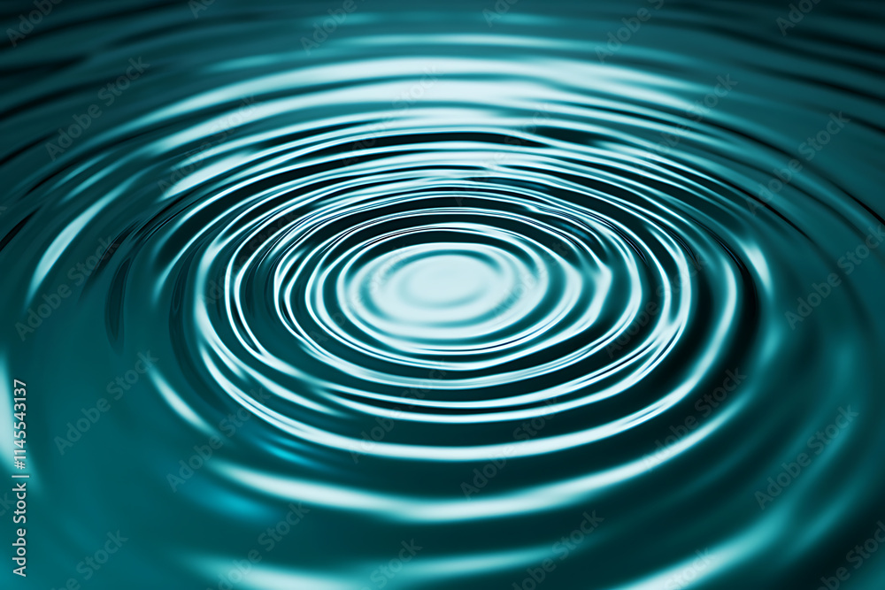 Teal Water Ripples - Abstract Water Pattern Teal Water Ripples - Abstract Water Pattern