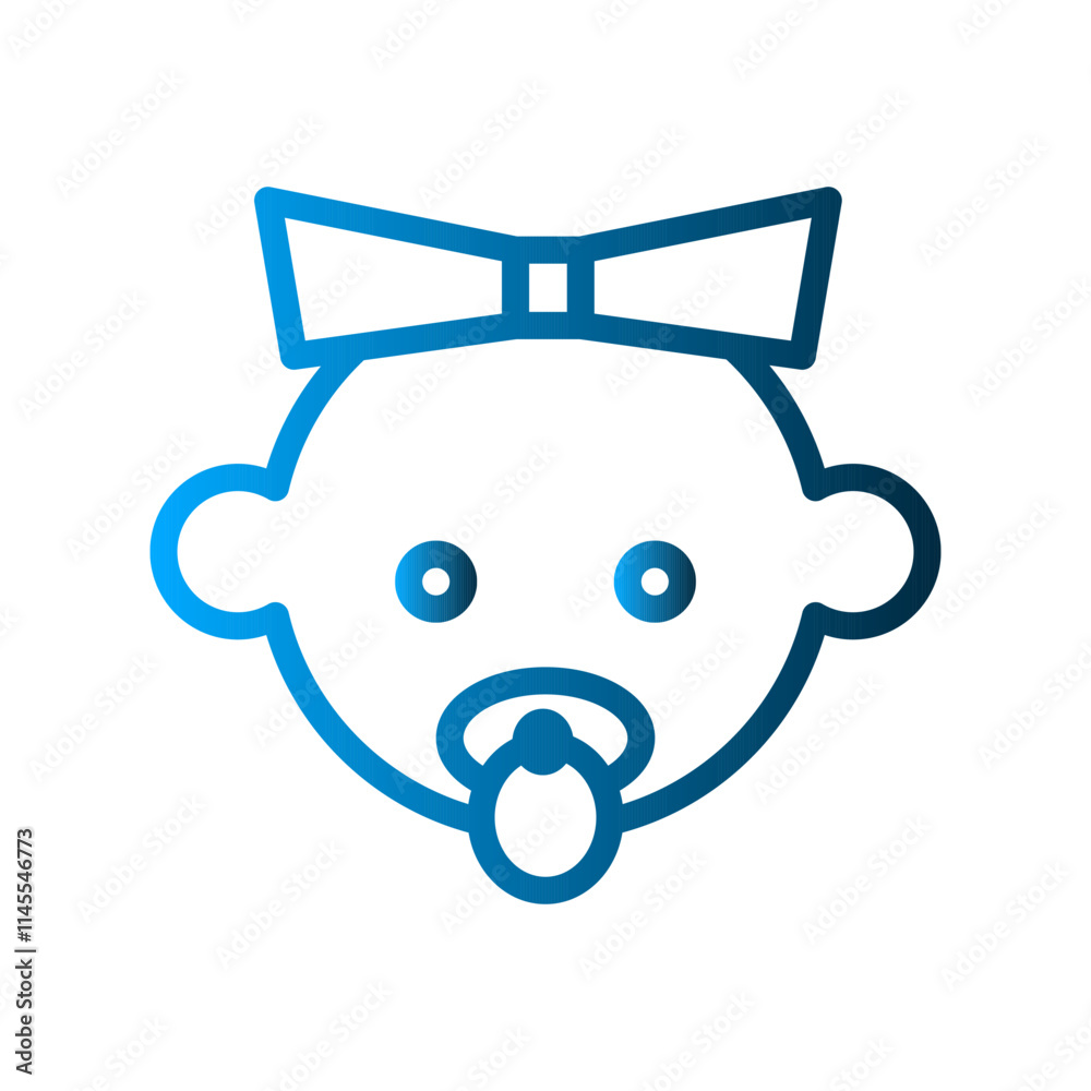 Baby icon design template