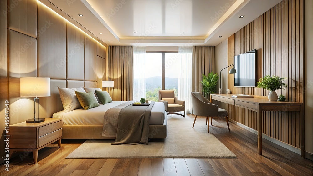 Modern minimalist hotel rooms: clean lines, simple elegance, serene spaces captured in stunning photography. Modern minimalist hotel rooms: clean lines, simple elegance, serene spaces captured in stunning photography.