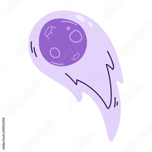 space asteroid cartoon