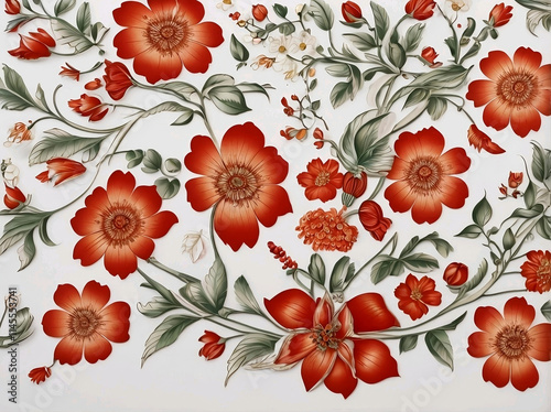 seamless floral pattern graphic art 