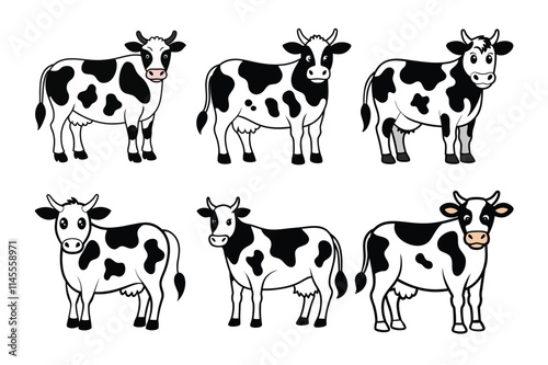 set of cows