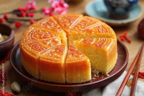 Delicious Golden Cake Slices Festive Treat