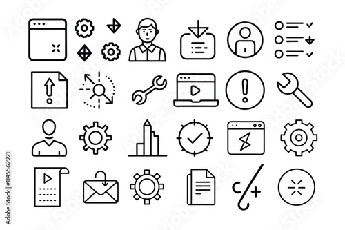 set of icons