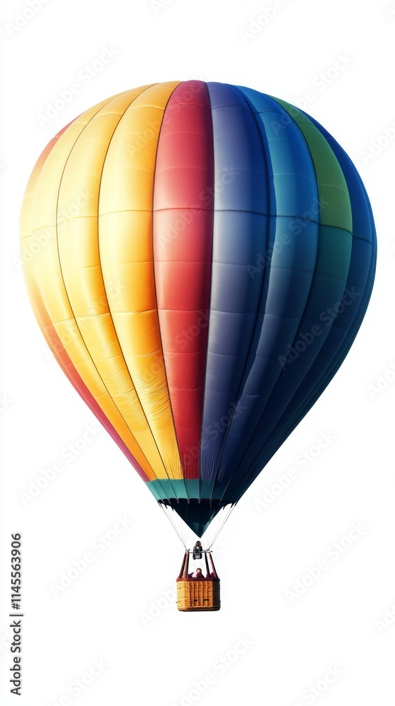 Naklejka premium colorful hot air balloon on white background. colorful hot air ballon. hot air Ballon