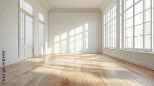 Sunlit Empty Room Interior Design