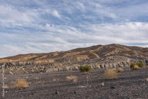 Ubehebe Craters / maar and tuff ring, volcanic. Death Valley National Park, California. Mojave Desert / Basin and Range Province. photo