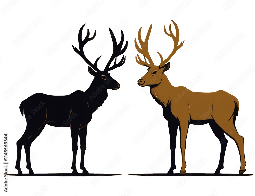 deer silhouette vector