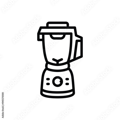 Black line icon for blender