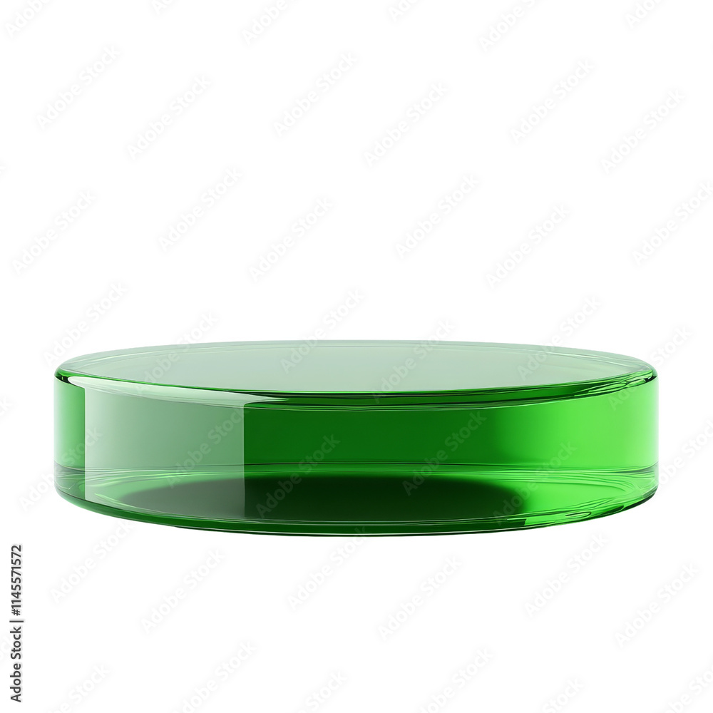 Fluid green holographic podium display modern space Fluid green holographic podium display modern space