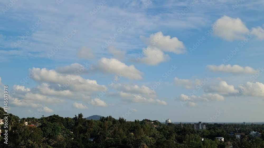 Time-lapse of cloud movement in Kerala Time-lapse of cloud movement in Kerala