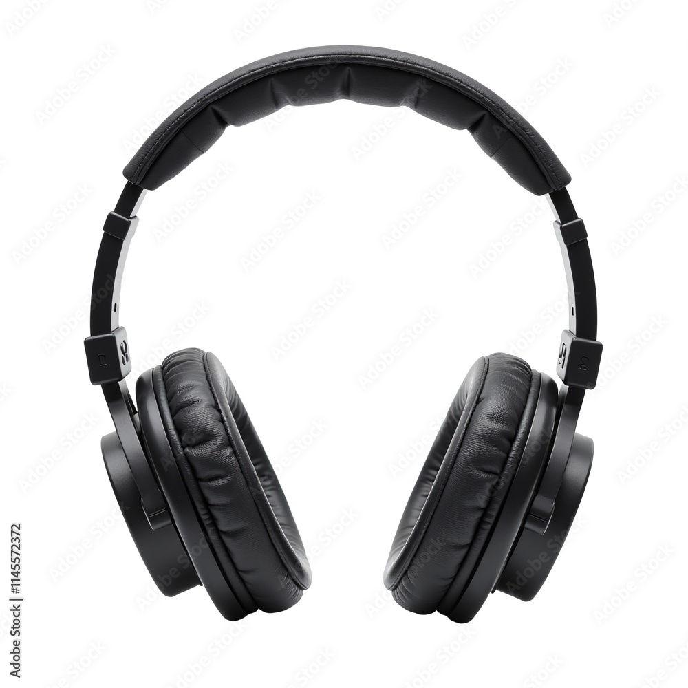 Transparent background with isolated headphones for advertising and product design Transparent background with isolated headphones for advertising and product design