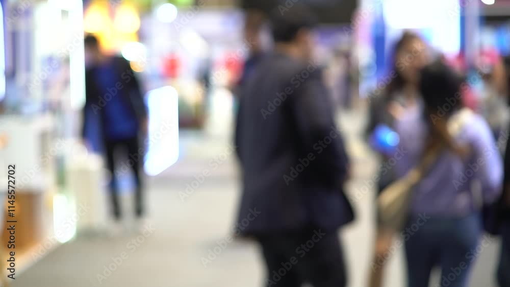 An event where attendees come to negotiate business, finance, investment, insurance. Blur focus, soft focus, slight camera shake.
An event where attendees come to negotiate business, finance, investment, insurance. Blur focus, soft focus, slight camera shake.