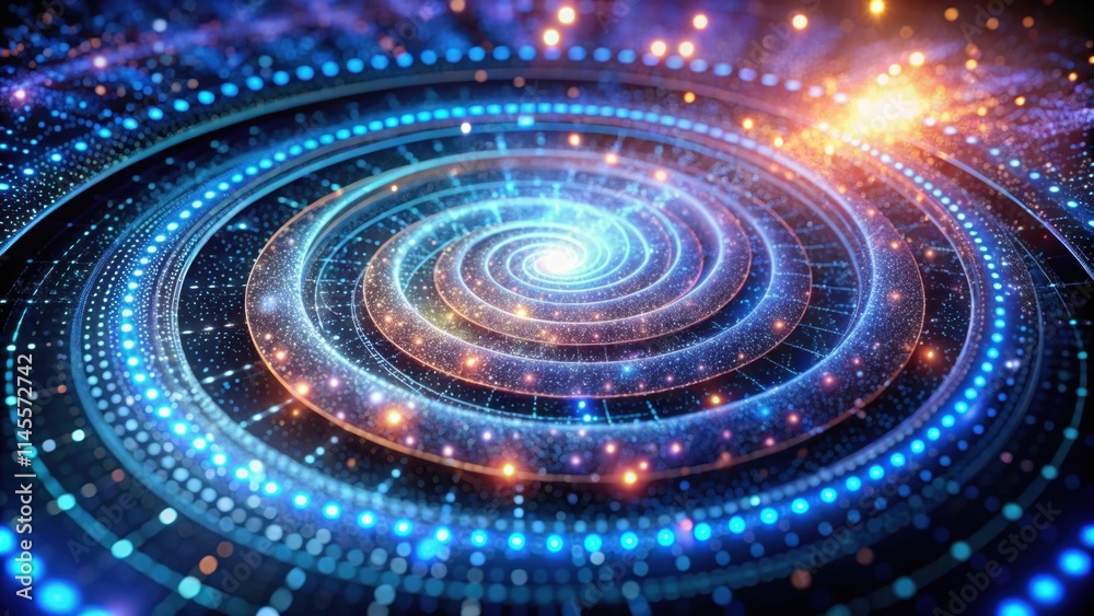 A vibrant, swirling galaxy illuminated by bright stars and cosmic particles, creating a mesmerizing visual effect of deep space. A vibrant, swirling galaxy illuminated by bright stars and cosmic particles, creating a mesmerizing visual effect of deep space.