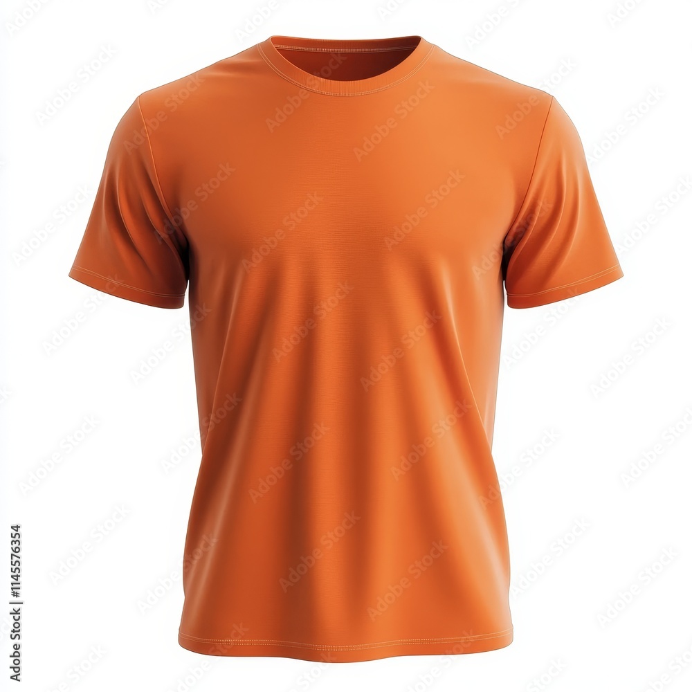 orange t-shirt on white background. T-shirt orange t-shirt on white background. T-shirt