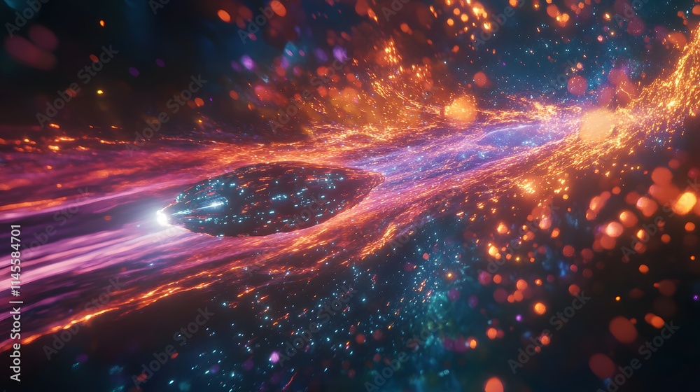 Futuristic space exploration cosmic energy stream digital art virtual environment dynamic perspective sci-fi concept Futuristic space exploration cosmic energy stream digital art virtual environment dynamic perspective sci-fi concept