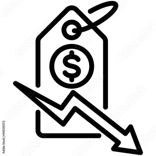 Price Down Icon