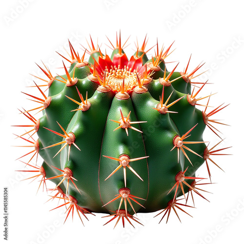 Photo of an Aporocactus, isolated on a white background photo