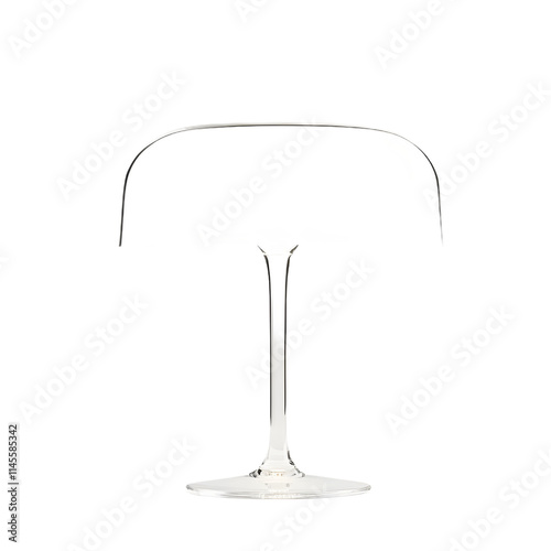 Futuristic table lamp on a white background, featuring cutting-edge design and innovative lighting technology, perfect for modern home decor, contemporary offices, and minimalist interior design proje photo