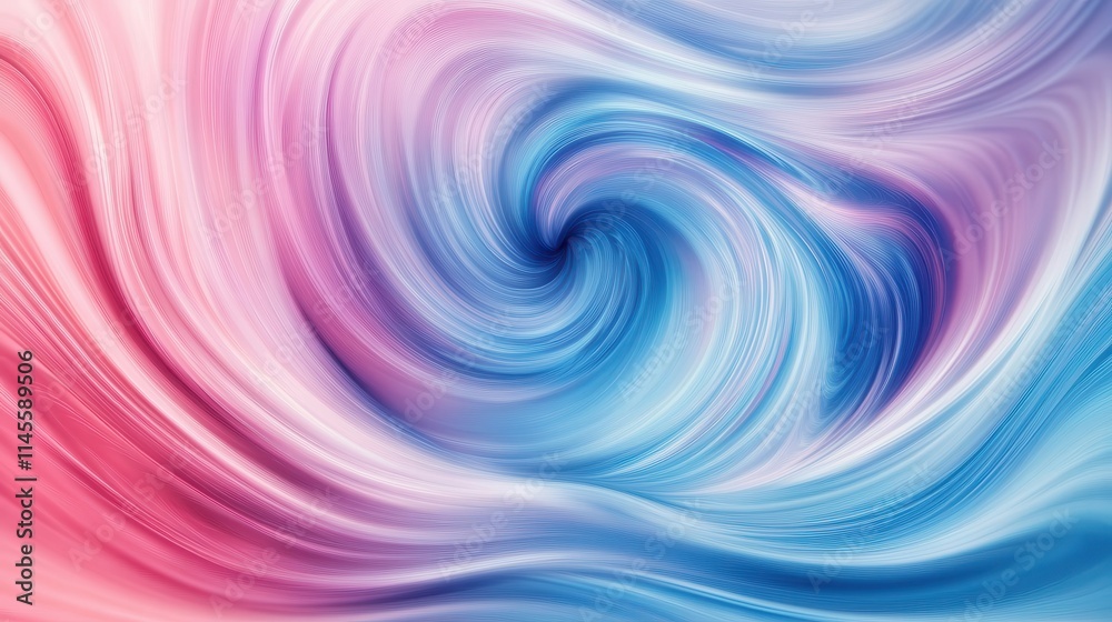 Fototapeta premium Abstract Swirling Pink and Blue Hues Artwork