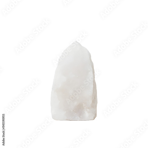 A crystal salt lamp on a white background, known for its calming glow and air-purifying properties, perfect for home decor, wellness, and creating a peaceful atmosphere. 