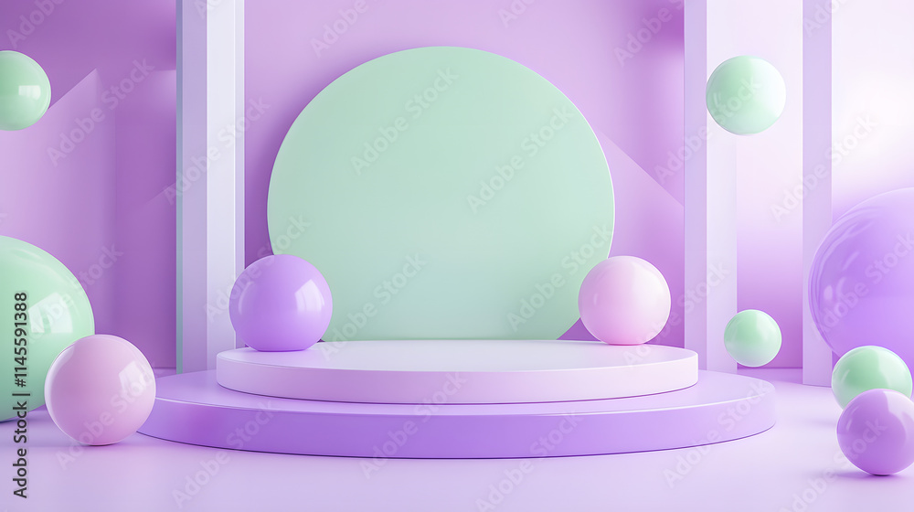 3d rendering of Green and purple abstract geometric background. Scene for advertising, technology, showcase, banner, game, sport, cosmetic, business, metaverse. Sci-Fi Illustration. Product display
3d rendering of Green and purple abstract geometric background. Scene for advertising, technology, showcase, banner, game, sport, cosmetic, business, metaverse. Sci-Fi Illustration. Product display